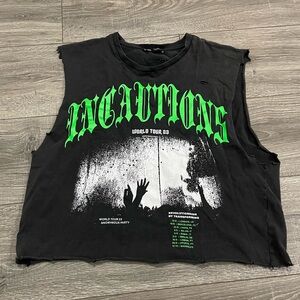 Zara cropped T-shirt size medium